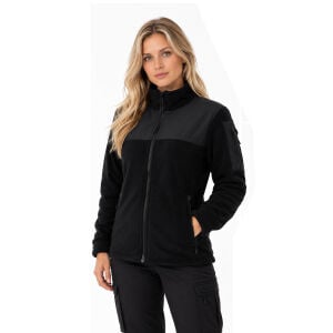 Buriş Kışlık SoftShell Robalı Siyah Polar Mont 330 gr.