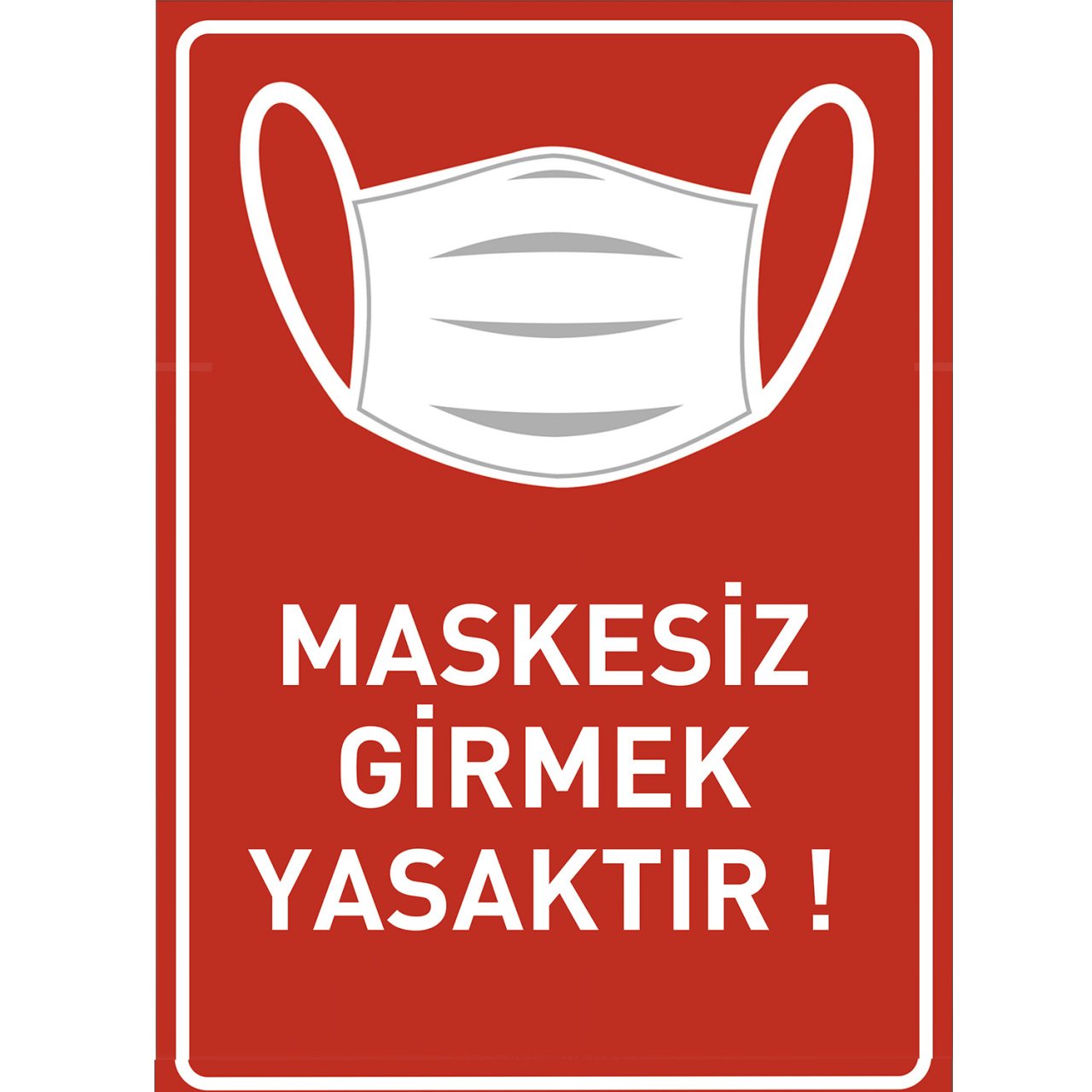G様依頼品Ⅵ①⑤④②①①②①②② Maskesiz Girilmez Levhası 30x30 Laminasyonlu | Zemin Sticker