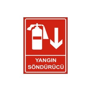 Yangın Söndürücü Aşağı Ok