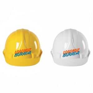 Firma Logolu İşçi Bareti 15'li | Firma Logolu Baret | Logolu Baret 15 Adet