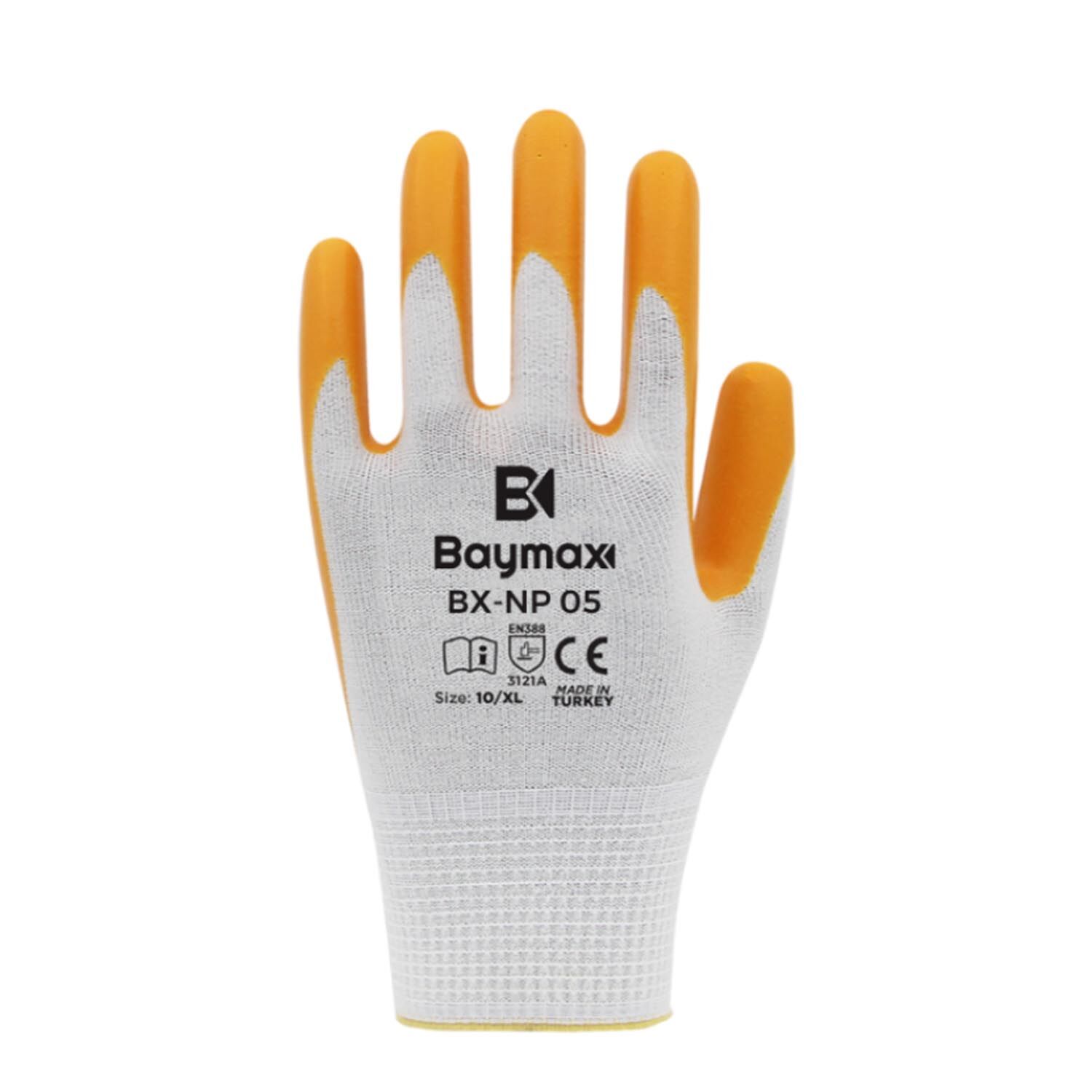 Baymax BX-NP 05 Sarı Nitril İş Eldiveni