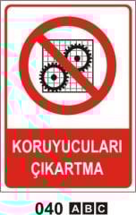 Koruyucuları Çıkarma
