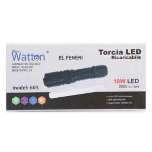 Watton 2000 Lümen 4 Renk Güçlü El Feneri 10Watt (WT-605) [Güncel Fiyat Sorunuz]