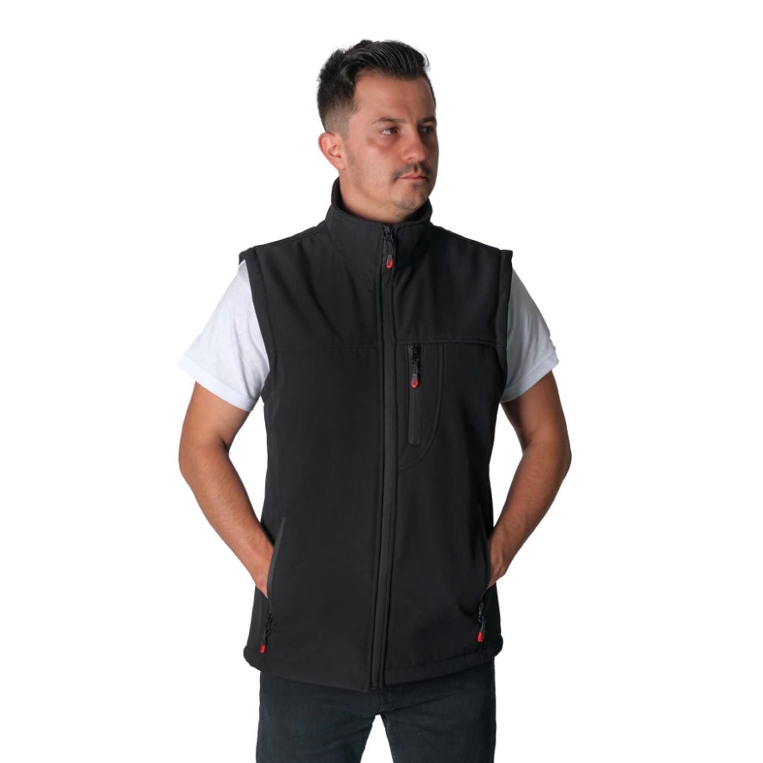 Buriş Softshell Yelek Siyah Siyah - M