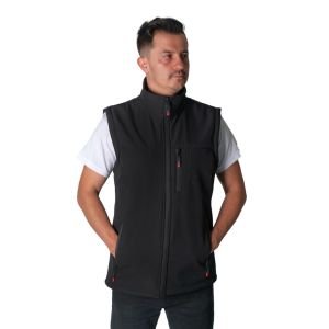 Buriş Softshell Yelek Siyah Siyah - M
