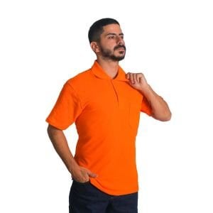 Buriş CoolFit Polo Yaka Tişört Turuncu