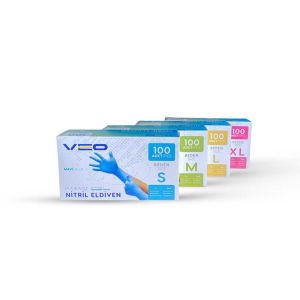 Veo K350 Tek Kullanımlık Pudrasız Nitril Eldiven (100 Adet/Kutu)