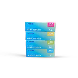 Veo K350 Tek Kullanımlık Pudrasız Nitril Eldiven (100 Adet/Kutu)