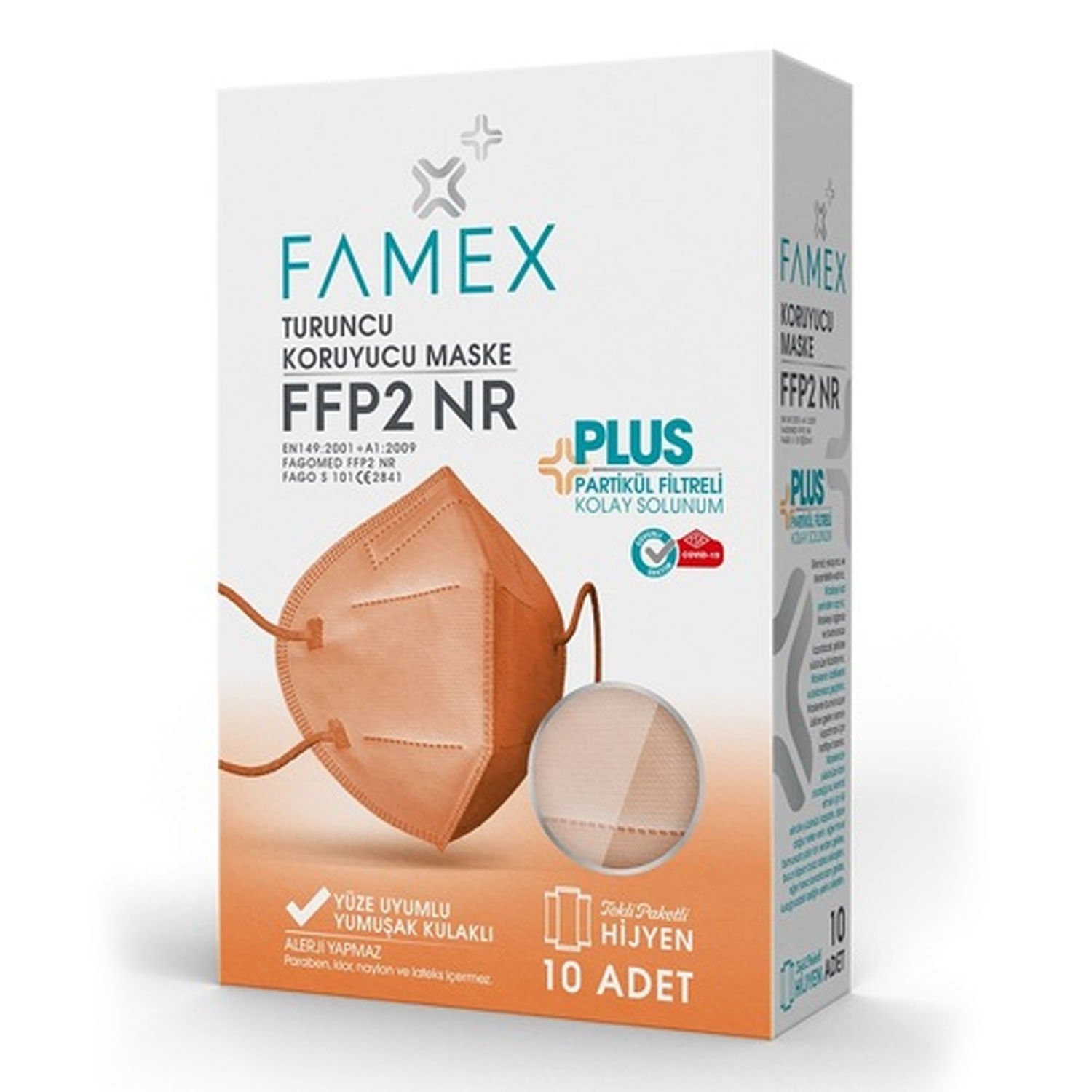 FFP2 N95 Turuncu 10'lu