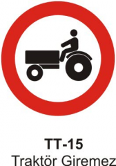Traktör Giremez Levhası