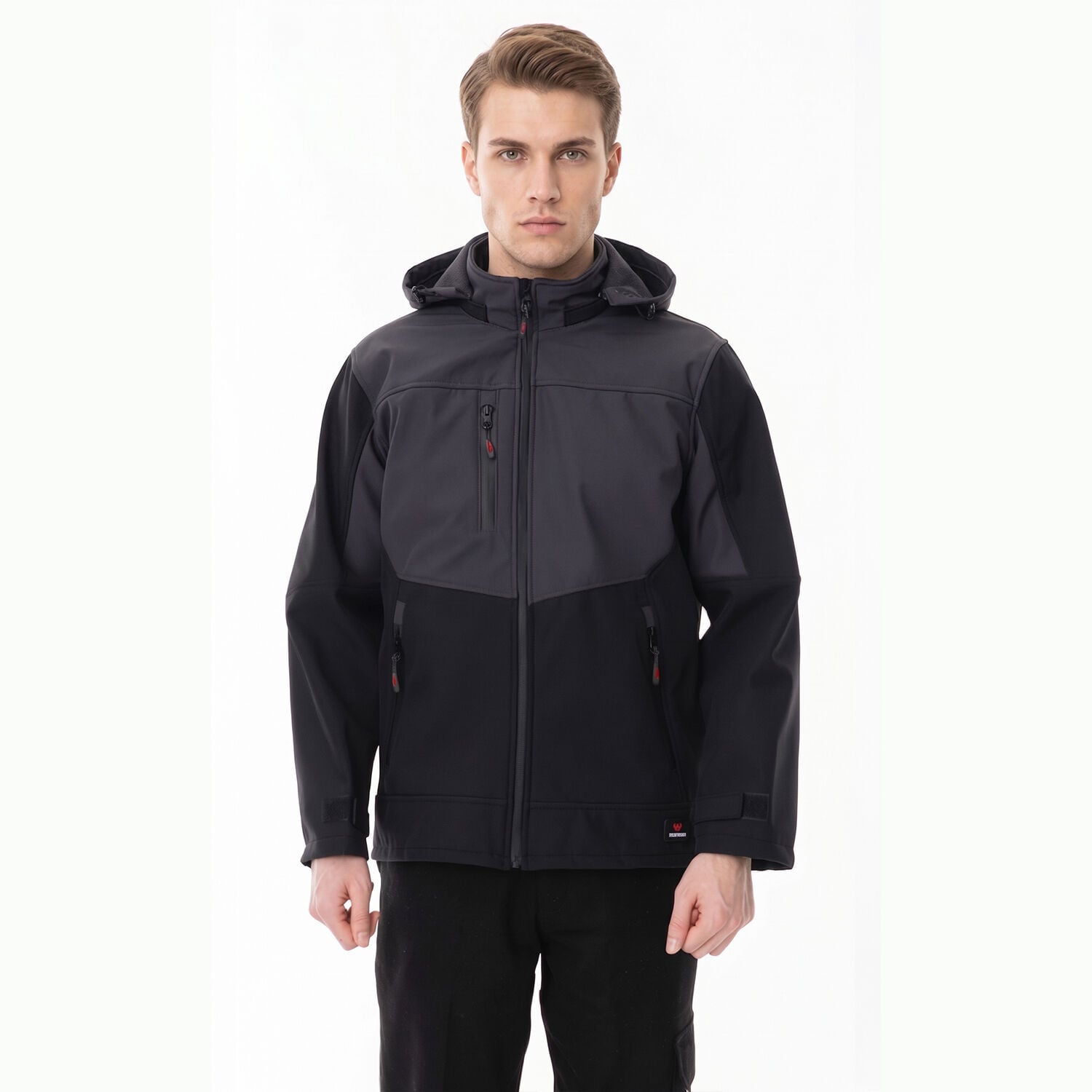 Softshell Parçalı Dikim Çift Renk Mont