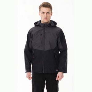 Softshell Parçalı Dikim Çift Renk Mont