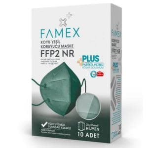 FFP2 N95 Maske Yesil 10'lu